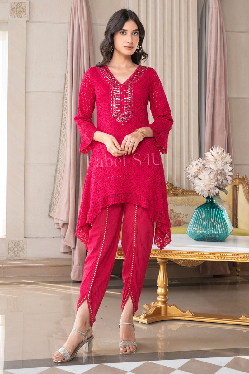 Rosette Flair Co-ord Set By S4u Shivali