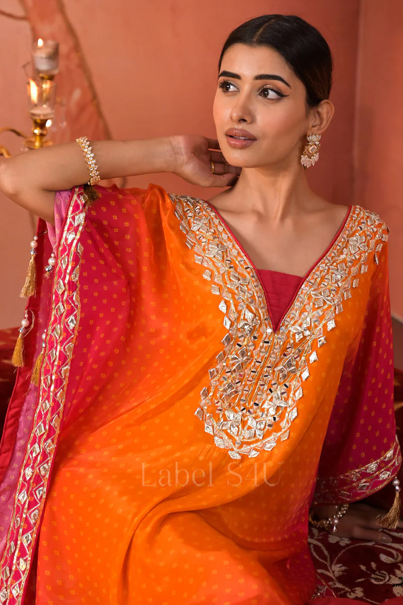 Flame Glow Kaftan By S4u Shivali
