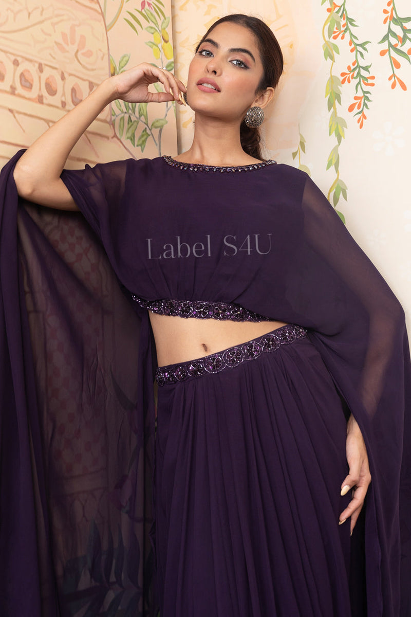 Purple Flourish Skrit By S4u Shivali