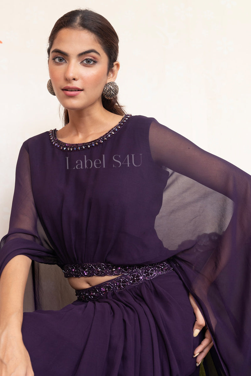 Purple Flourish Skrit By S4u Shivali