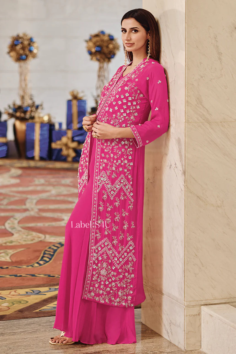 S4u Shivali Dno 3185 Pink Jacket Set