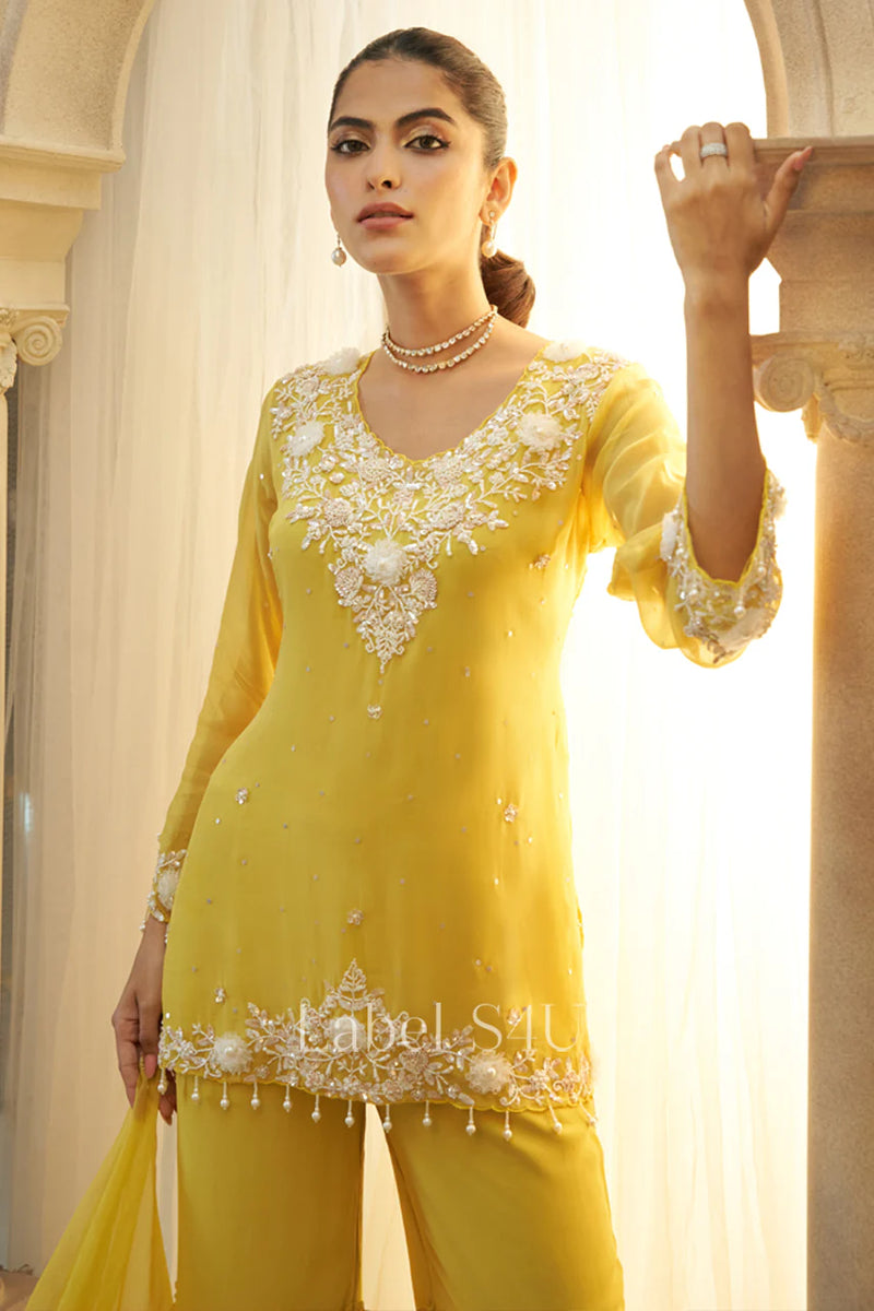 Sunlit Grace Sharara Set By S4u