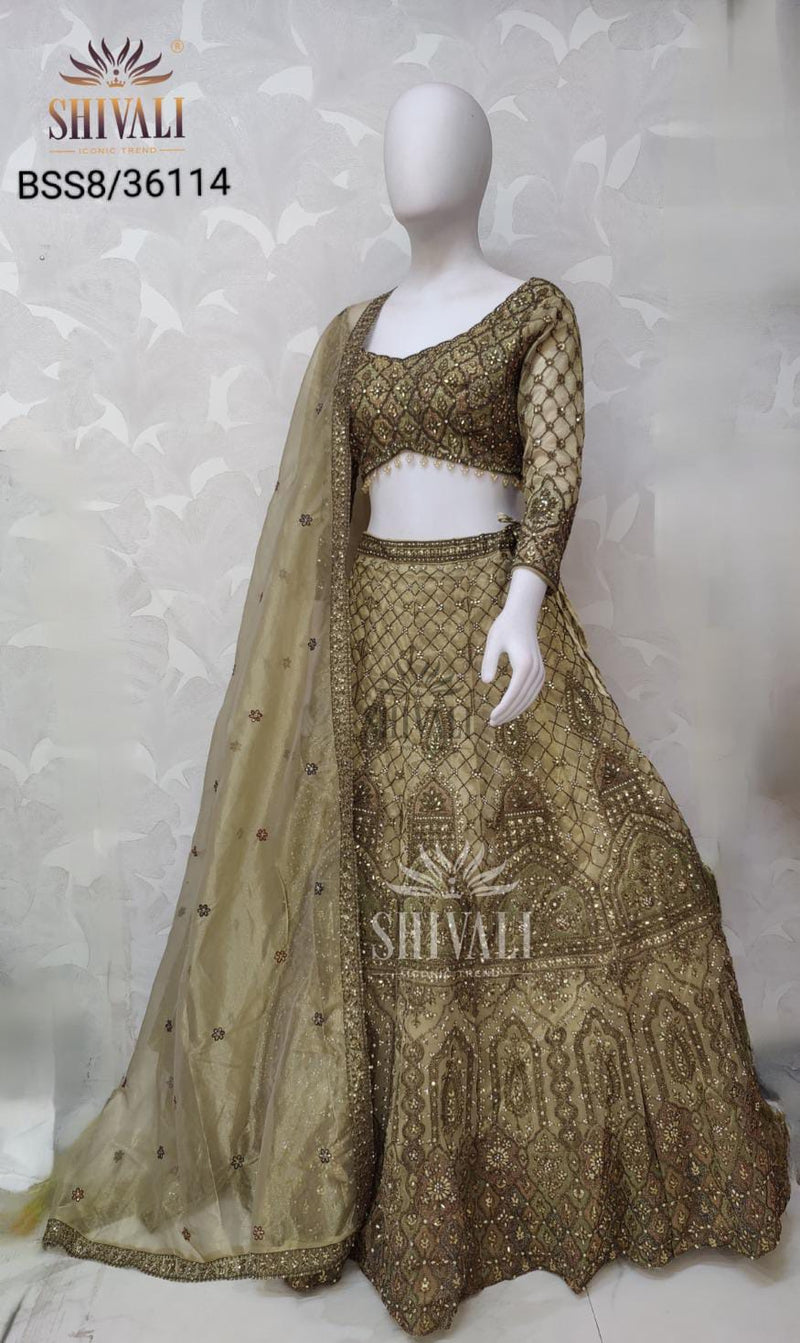 Golden Beats By Shivali Designer Wear Lehenga Choli